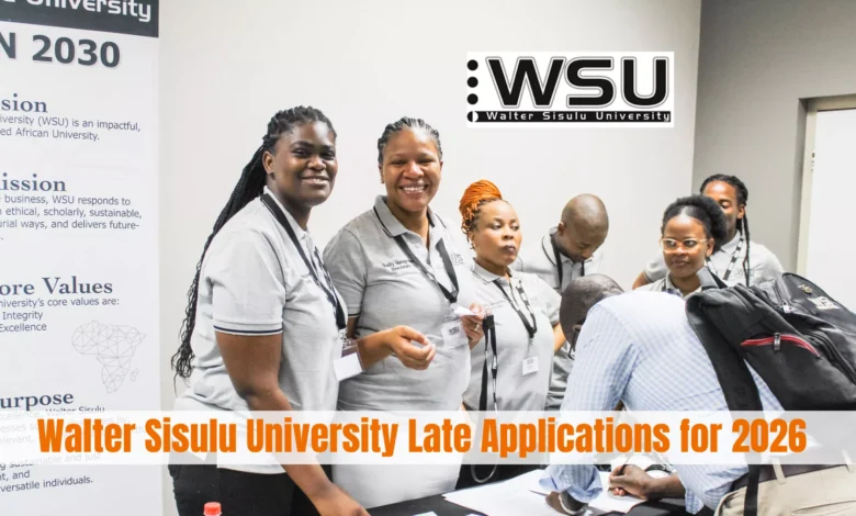 Walter Sisulu University Late Applications 2026 and Application Status Updates